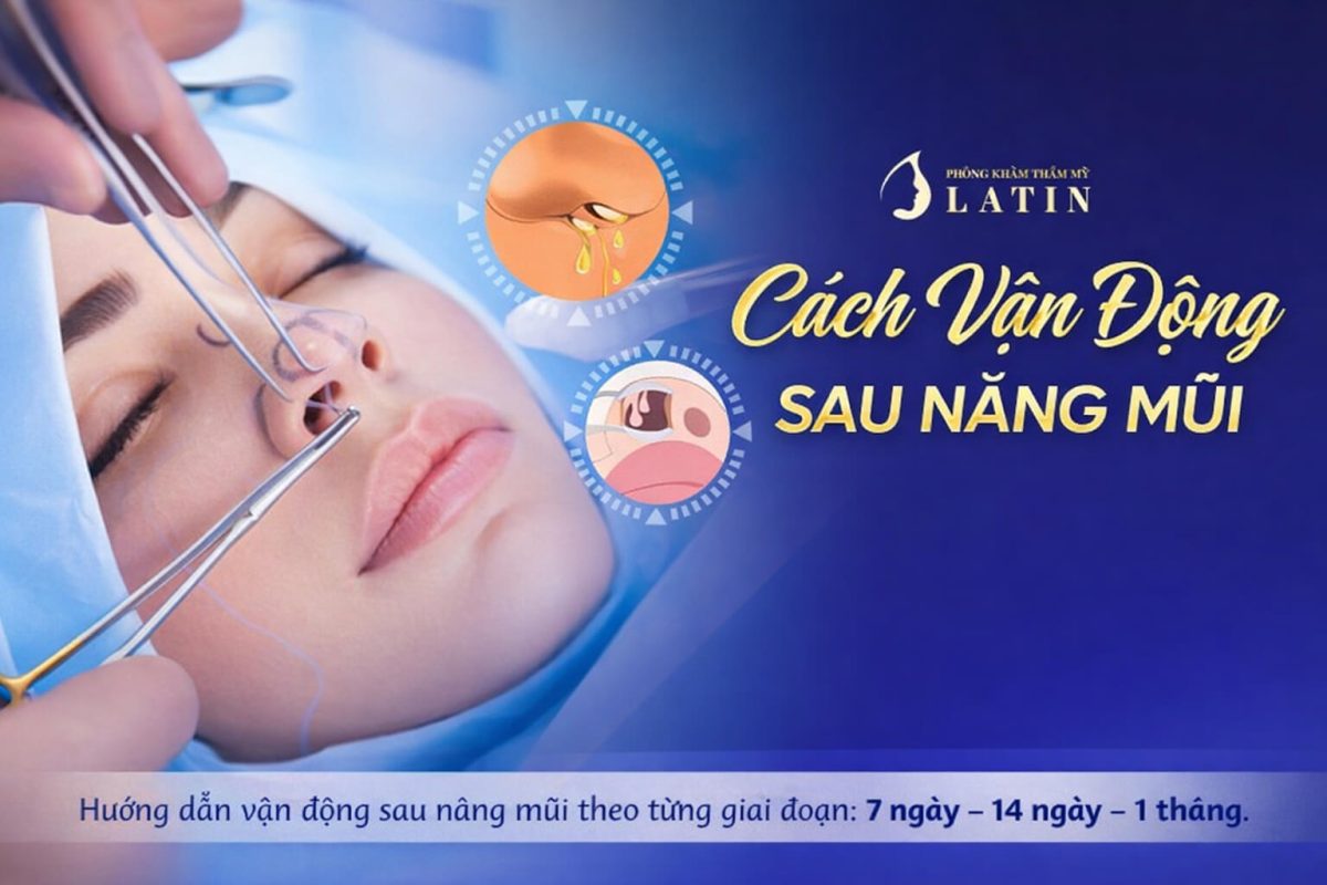 Cách vận động sau nâng mũi an toàn theo từng giai đoạn hồi phục